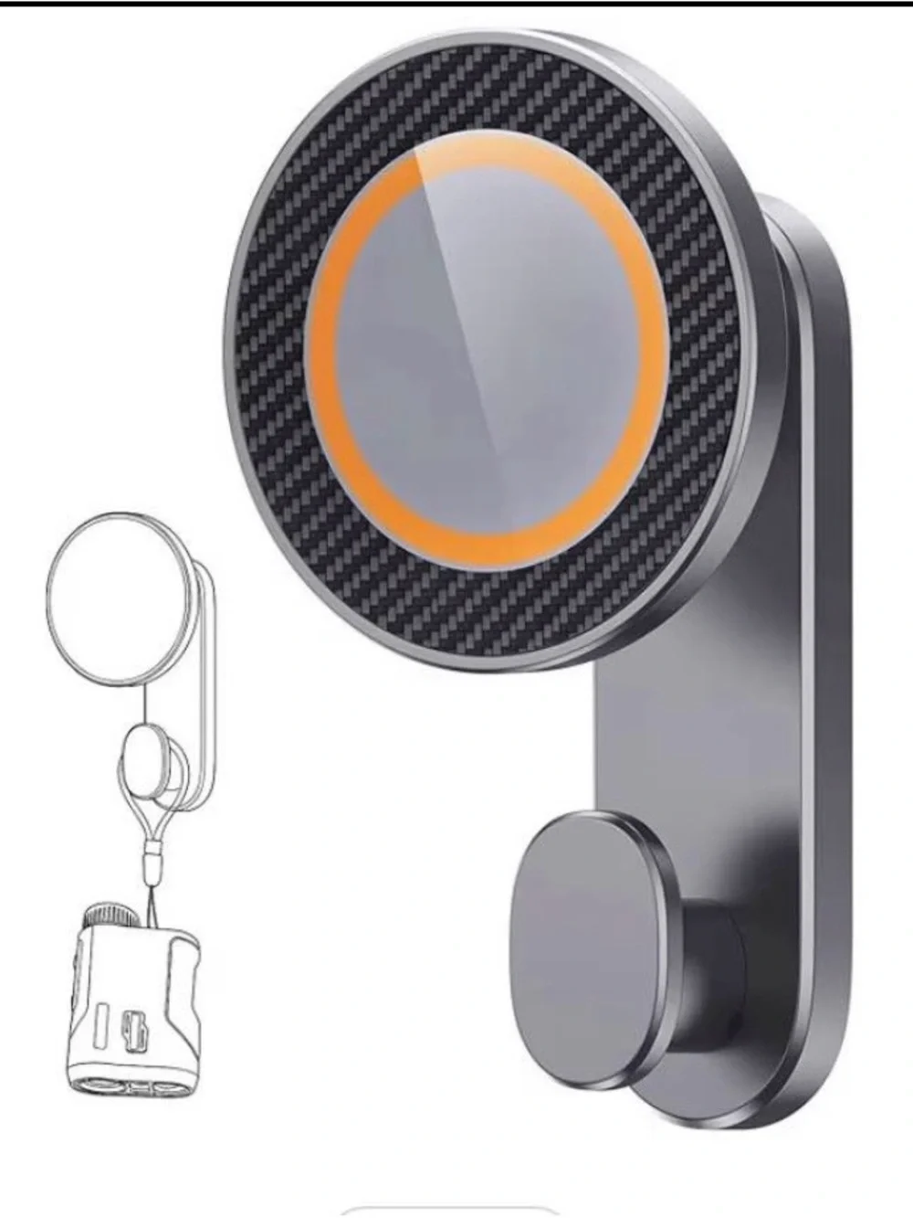 NEW  Magnetic Phone Holder for MagSafe, Snap-Lock Zinc Alloy Magnetic, Gym Phone